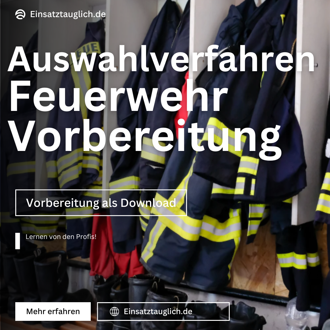 Berufsfeuerwehr Einstellungstest Komplettpaket 2026 – Vorbereitung auf Auswahlverfahren & Sporttest
