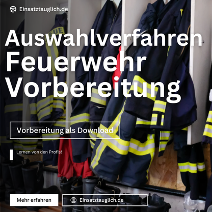 Berufsfeuerwehr Einstellungstest Komplettpaket 2026 – Vorbereitung auf Auswahlverfahren & Sporttest